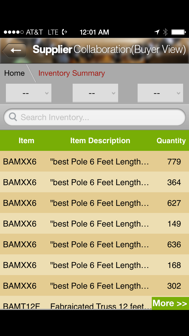 Mobile App Inventory Summary