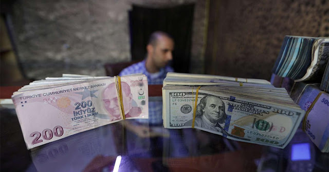 Turkish lira falls to record low near 19 to the dollar