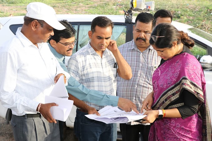 कलेक्टर  नेहा मीणा ने किया वृद्धाश्रम भवन का निरीक्षण। Collector Neha Meena inspected the old age home building