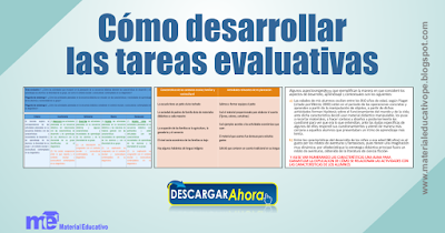 Cómo desarrollar las tareas evaluativas