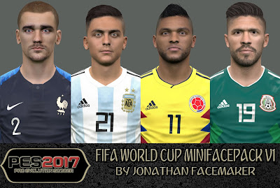 PES 2017 Facepack FIFA World Cup 2018 v1 by Jonathan Facemaker 