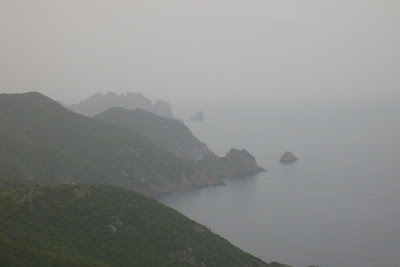 mauvais temps sur la mer à Focolara