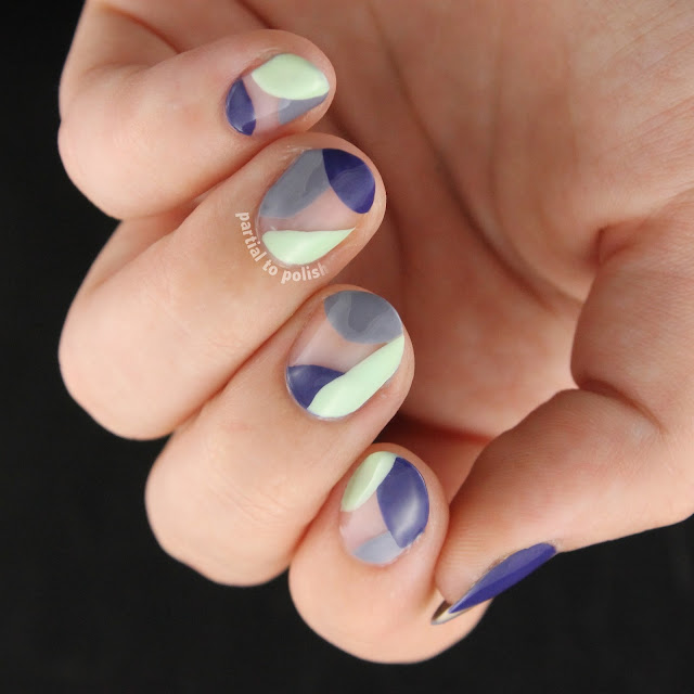 Negative Space Cool-Toned Colour Blocking Inspired by Maria of So Nailicious