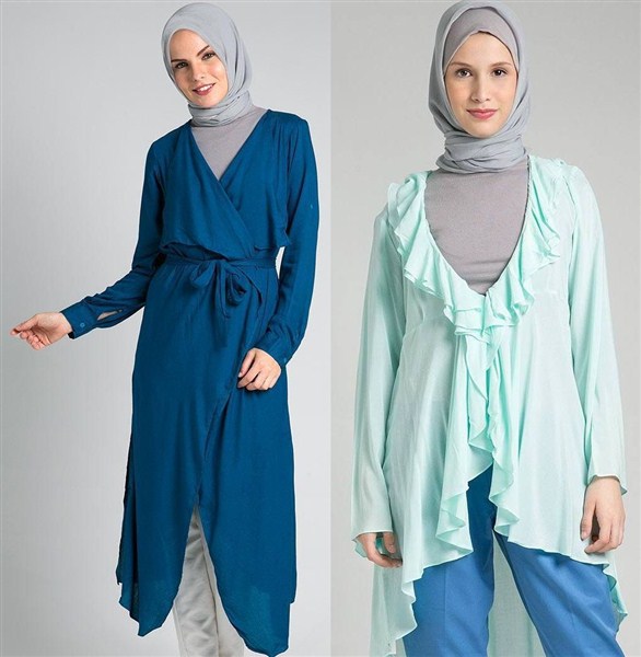 Trend model cardigan panjang untuk hijabers terbaru 21 Cardigan Panjang Wanita Muslimah Model Terbaru 2017/2018