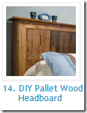 Pallet headboard