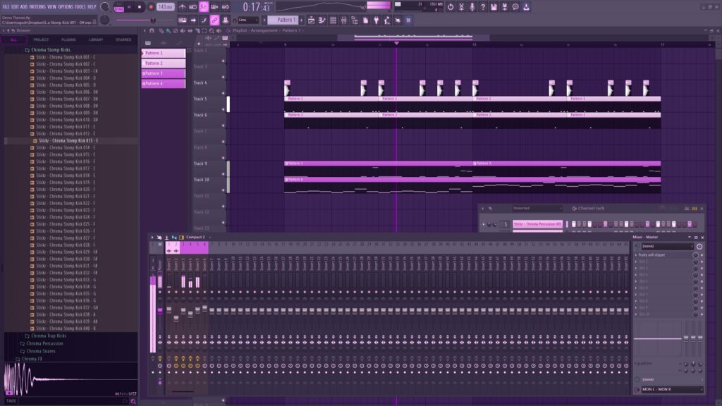 8. Orchid Purple - Tema para FL Studio 21 Grátis