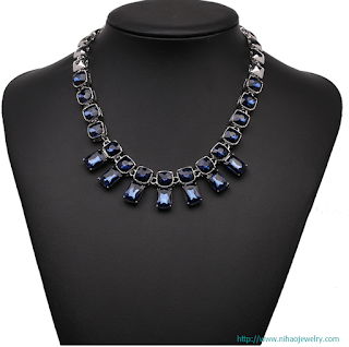 chunky Choker statement necklaces fashion maxi pendant crystal Necklace