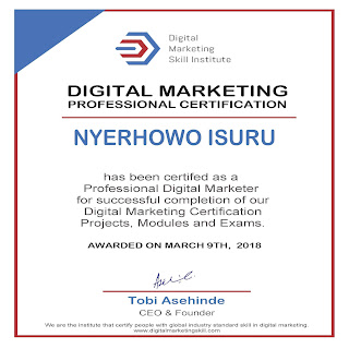 Nyerhowo Isuru - Digital Marketing Skill Institute