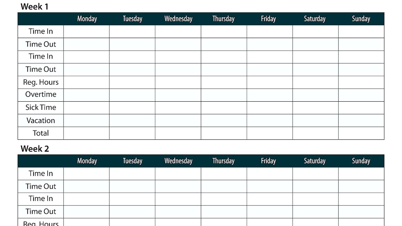 Timesheet - Office Timesheet