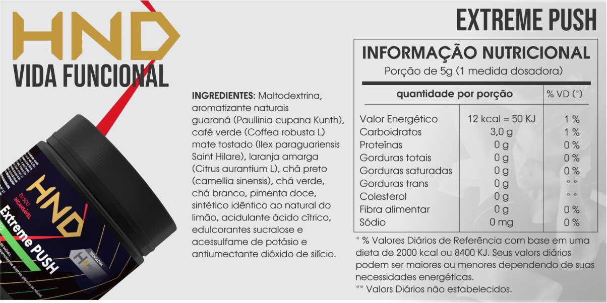 Linha de Suplemento Alimentar HND Alta Performance