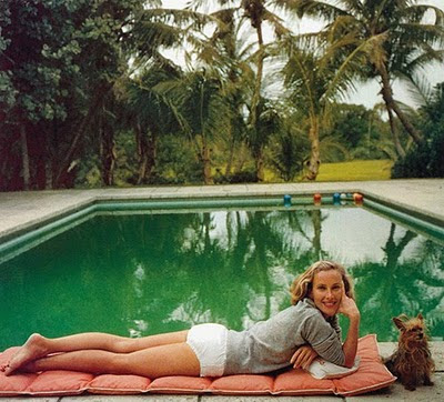 Poolside With Slim Aarons. relaxing by the poolside