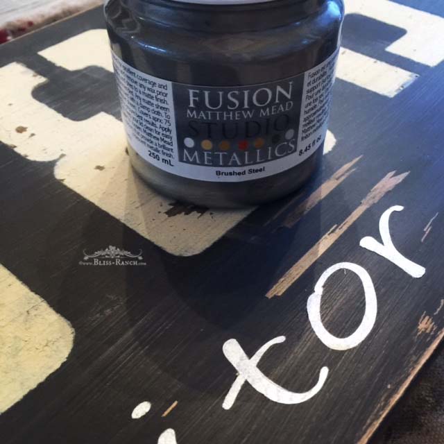 Custom Coordinates Style Sign using Fusion Mineral Paints Bliss-Ranch.com