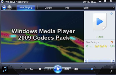 Windows Media Player on Mavi Bu  U  Windows Media Player 2009 Codecs Pack