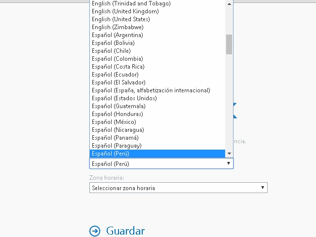 Idioma Hotmail