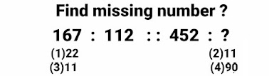 Questions of missing numbers of number analogy for competitive exams