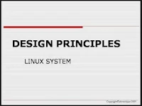 Linux Prinsip Desain