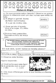 Avaliação de geografia e história 3º ano