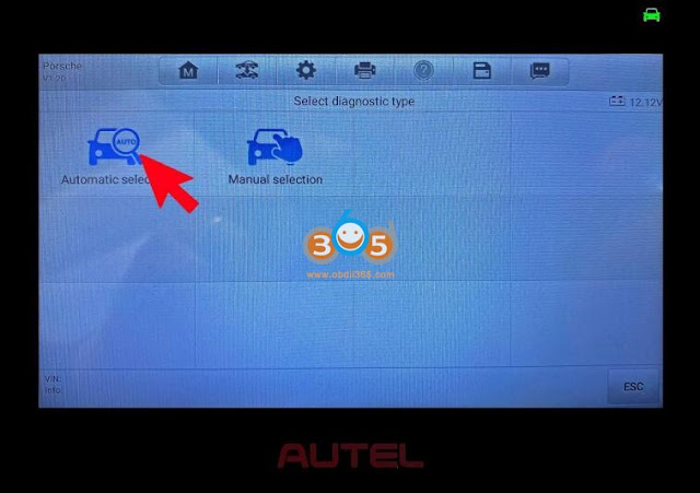 یادآوری روغن پورشه 992 را با Autel MK808 4 ریست کنید