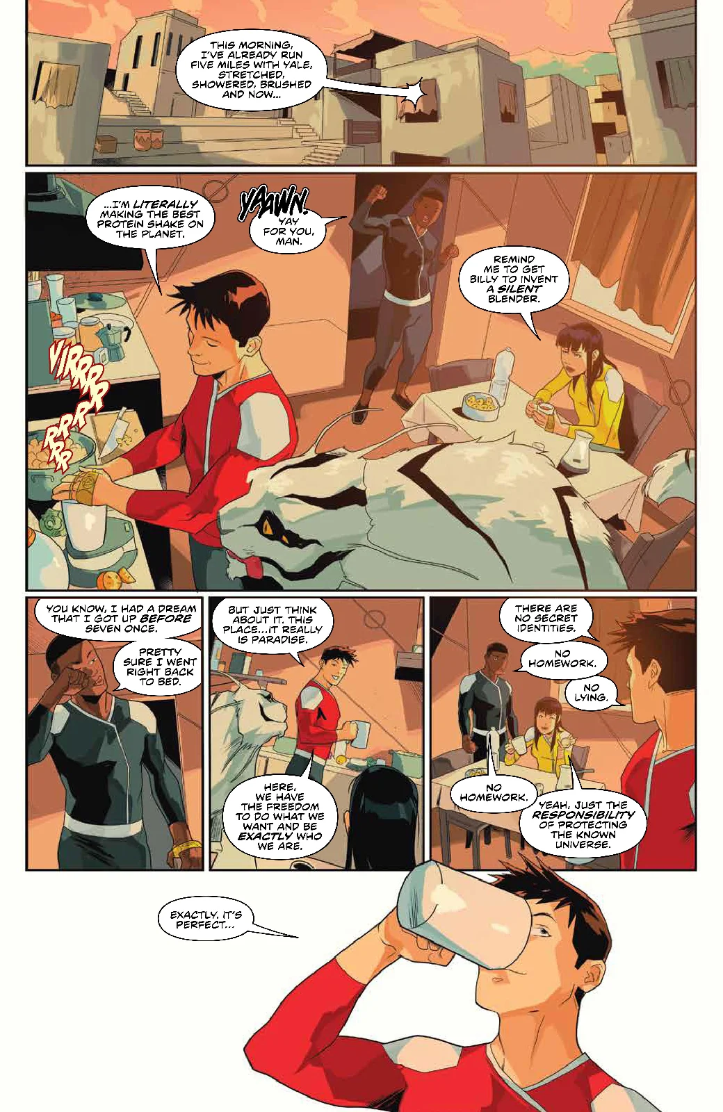 Power Rangers #18 - Jason discusses his morning with the team