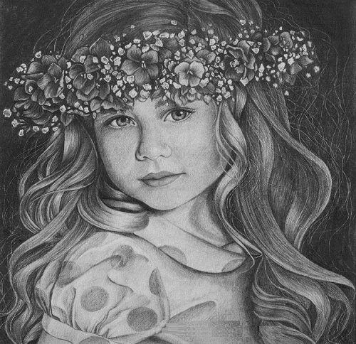 Pencil drawings with children object by Irina Krivoruchko