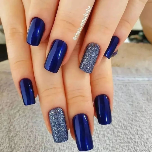 Inspiração Unhas Azul