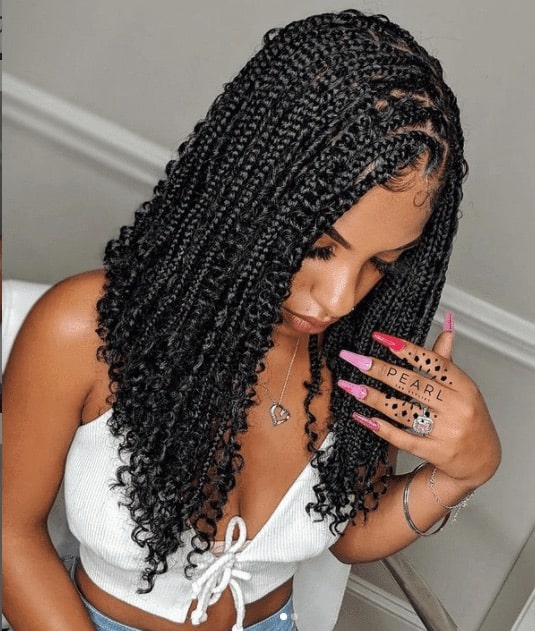 Knotless box braids