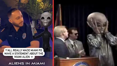 Miami Mall Bayside Alien Encounter Jan 2024.