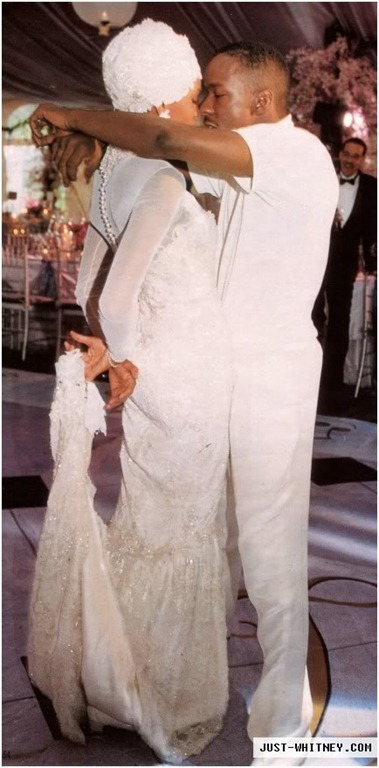Red Carpet Wedding  Whitney  Houston  and Bobby Brown Red 
