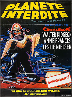 PLANÈTE INTERDITE. Francia. Cartel. PLANETA PROHIBIDO. Forbidden Planet. 1956. Estados Unidos. Dirección: Fred McLeod Wilcox. Reparto: Walter Pidgeon, Anne Francis, Leslie Nielsen, Warren Stevens, Jack Kelly, Richard Anderson, Earl Holliman, George Wallace.