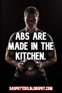 Abs are made in the kitchen.