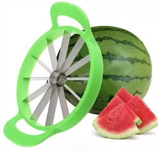 Plastic, Stainless Steel Blade Watermelon Slicer