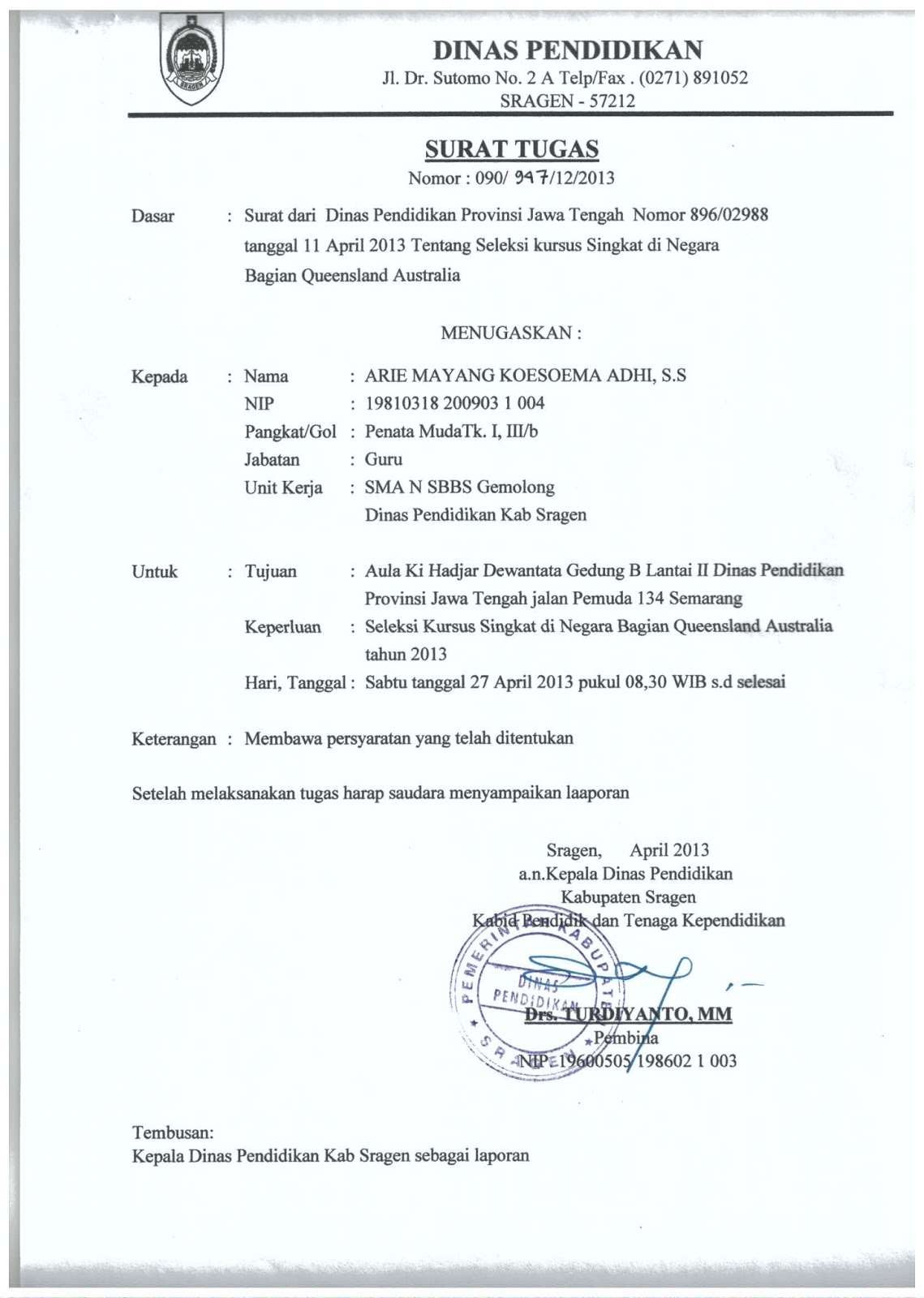 Contoh Form Surat Keterangan Dokter - Surat 0