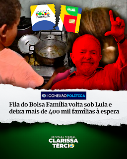 CARTAZ PARA POLÍTICO - LULA BOLSA FAMILIA