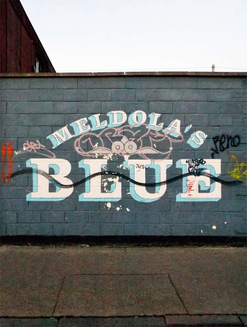 meldolas blue painting hackney wick london