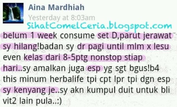 Testimoni Set Kecantikan Shaklee: Parut Jerawat Hilang, Badan Tak Letih