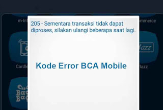 Daftar Kode Error BCA Mobile