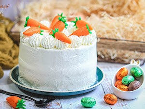 Le carrot cake (ou gâteau à la carotte) de Pâques