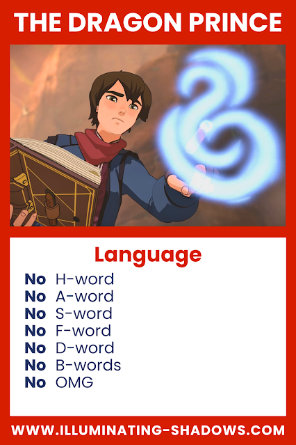 The Dragon Prince - Language - Picture of Callum with a book doing magic