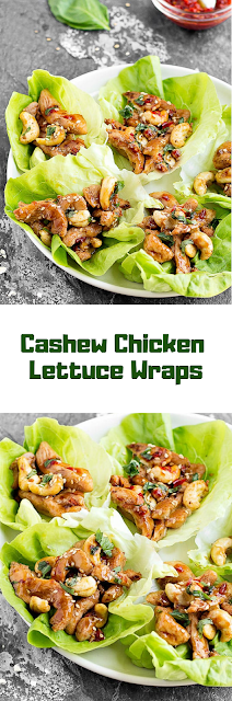 Cashew Chicken Lettuce Wraps