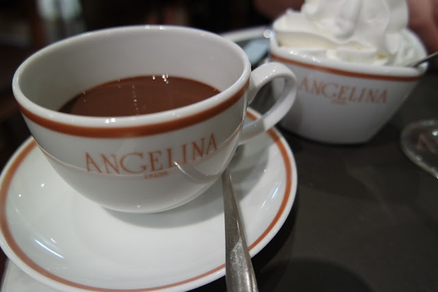Angelina Porte Maillot Paris France Tea Room African Hot Chocolate