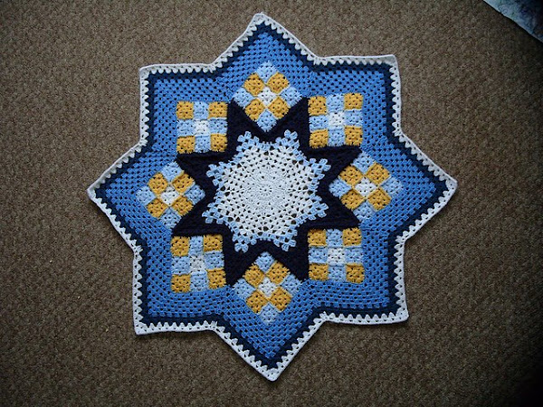 Blue Star Afghan Crochet Pattern