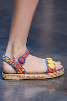 Плетени сандали на равна подметка Dolce & Gabbana