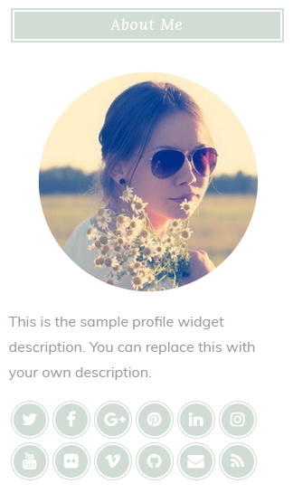 About Me Widget