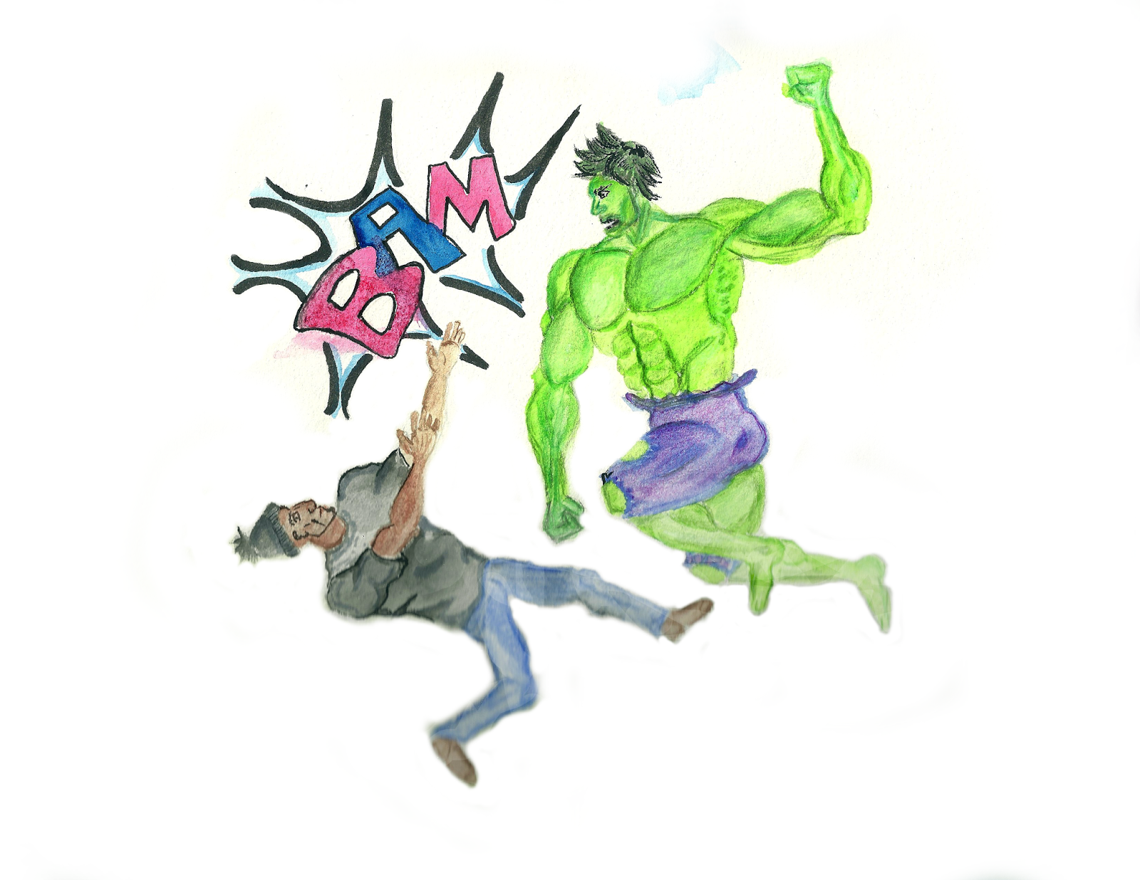 Hulk Watercolor