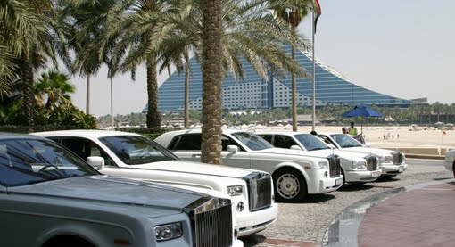 These are abandoned Rolls Royces at Dubai Airport Here is a Ferrari