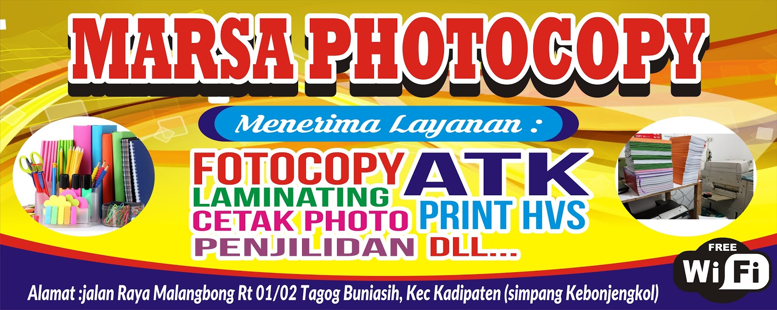 Download Contoh Spanduk Fotocopy cdr KARYAKU