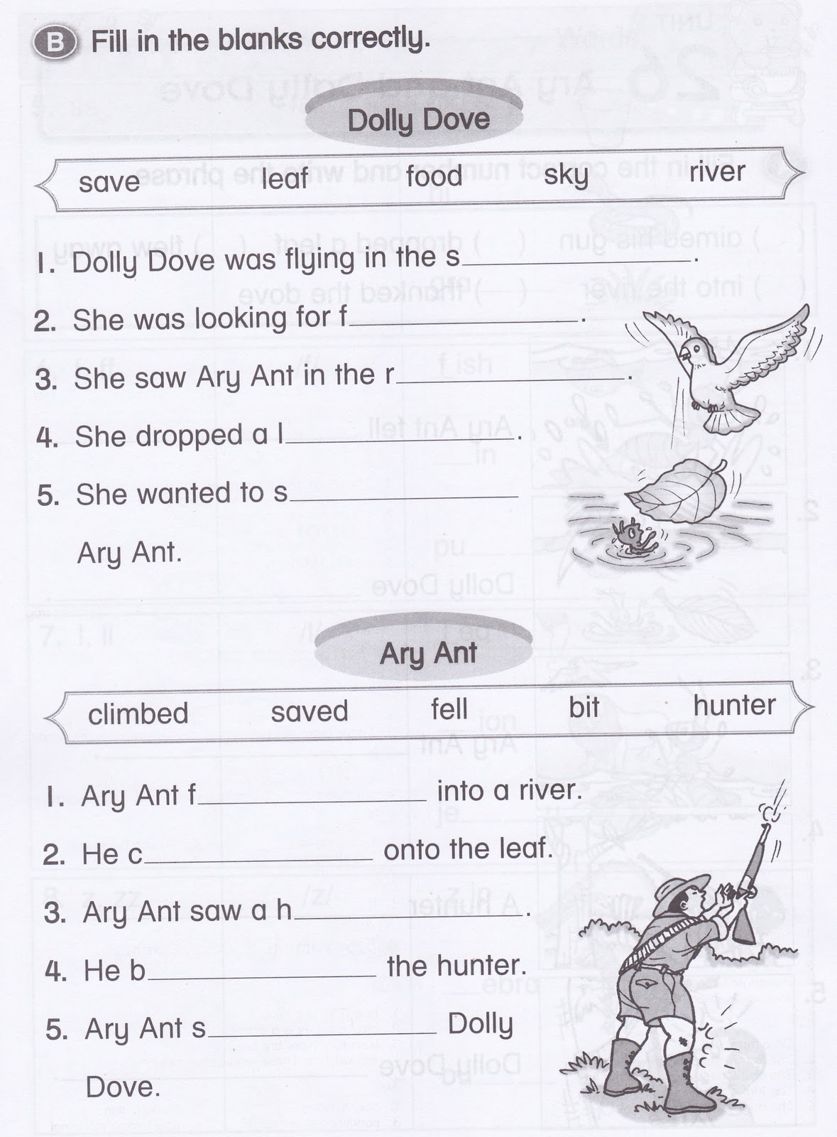 kssr year 1 english exercise