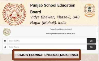 Pseb 5th class results march 2023