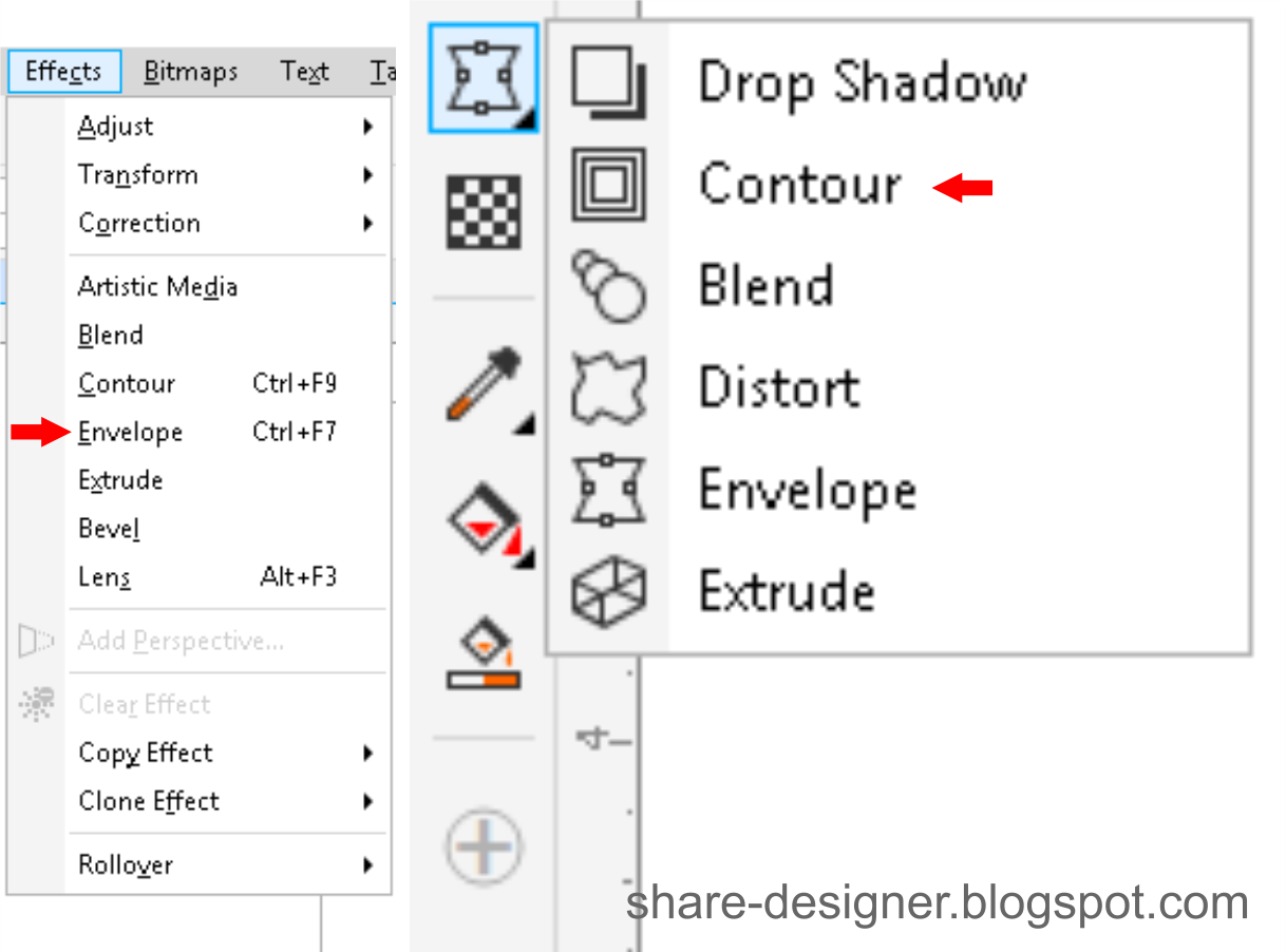 Cara Menggunakan Envelope Tool Pada  CorelDraw  Share Designer