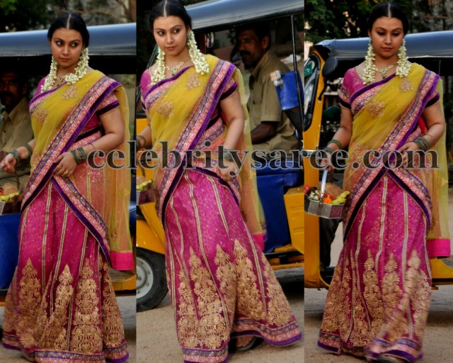 Varsha Pandey Heavy Half Saree